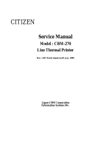 Citizen CBM-270 User manual