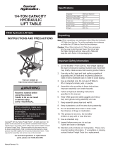 Central Hydraulics 94822 User manual