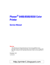 Xerox Phaser 8550 User manual