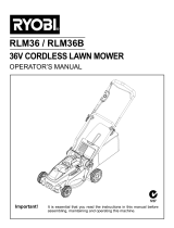 Ryobi RLM36 User manual