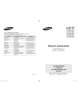 Samsung LA46M81BDX Owner's Instructions Manual