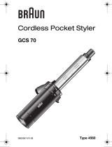 Braun CORDLESS POCKET STYLER GCS 70 User manual