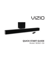 Vizio SB3821-D6 Quick start guide