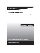Craig CMA3581-OD Owner's manual