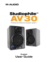 M-Audio STUDIOPHILE AV 30STUDIOPHILE AV 40 User manual