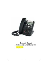 Polycom SoundPoint IP 331 Owner's manual
