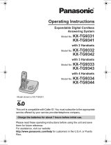 Panasonic KX TG9331T - Cordless Phone - Metallic Operating Instructions Manual