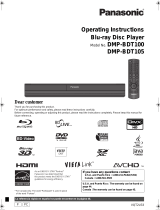 Panasonic DMPBDT100 - 3D BLU-RAY DISC PLAYER Operating Instructions Manual