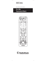 Radio Shack 6-IN-ONE TOUCHSCREEN REMOTE Owner's manual