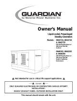 Generac Power Systems Guardian 004626-2 User manual