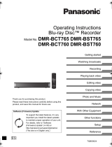 Panasonic DMR-BCT765 Operating Instructions Manual