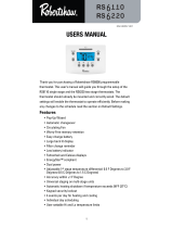 Robertshaw RS6220 User manual