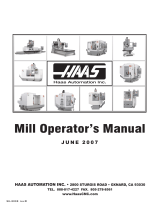 Haas Mill User manual