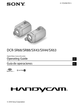Sony DCR-SX63 - Flash Memory Handycam Camcorder Operating instructions