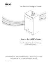 Baxi Duo-tec Combi HE A Series Installation And Servicing Instructions