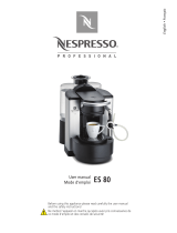 Nespresso ES 80 User manual
