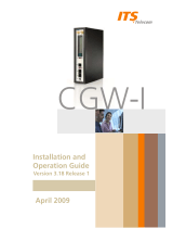 ITS Telecom CGW-I Operating instructions
