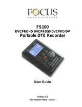 Focus FS-100-160 - FireStore Portable Recorder User manual