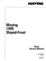 Maytag 1999 Sloped-Front User manual