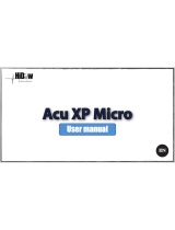 HiDow Acu XP Micro User manual