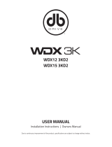 DB Drive WDX6.5 3K User manual