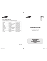 Samsung LA32N7 Owner's Instructions Manual