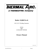 Thermal Arc Raider 10 Owner's manual