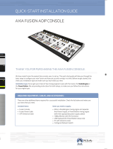 Axia Fusion Quick Start Installation Manual