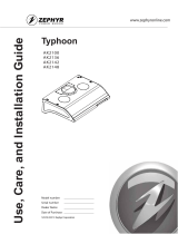 Zephyr Typhoon AK2100 Use, Care And Installation Manual