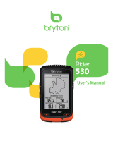 Bryton Rider 530 User manual