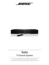 Bose Solo TV Sound Owner's manual
