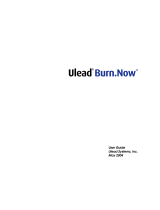 Ulead BURN.NOW 1.5 User manual