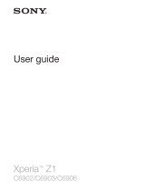 Sony Xperia Z1 C6903 User manual