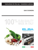 Elba Gas Cookers Instructions For The Use - Installation Advices