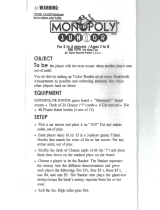 Hasbro MONOPOLY JUNIOR User manual