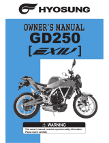 HYOSUNG GD250 Owner's manual