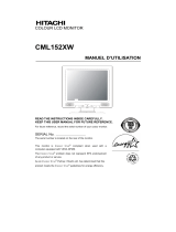 Hitachi CML152XW Owner's manual