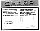 Sharp DV-6345S Owner's manual