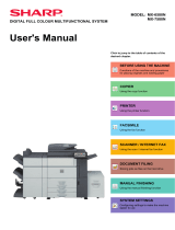 Sharp MX7580N Owner's manual