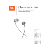 JBL REFERENCE 220 Owner's manual