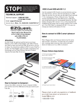 EZQuest 4-Port USB 3.0 Hub Adapter User manual
