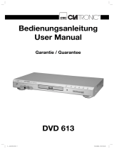 Clatronic DVD 613 Owner's manual