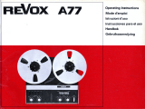 Revox A77 Owner's manual