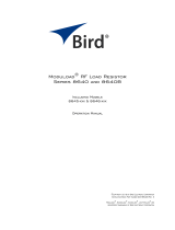 BIRD Moduload 8645 Series Owner's manual