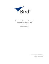 BIRD  8750 Series  Owner's manual
