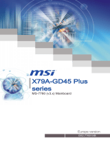 MSI X79A-GD65 (8D) Owner's manual