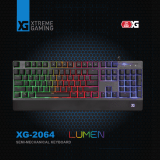 XTREME-GAMING LED Backlit Semi-Mechanical Gaming Keyboard User manual