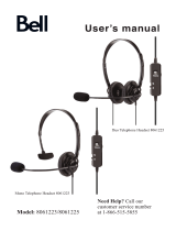 VITAL Bell Duo Telephone On-Ear Headset User manual