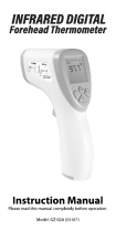 Sharper Image GZ-02A 03187 Forehead Thermometer Owner's manual