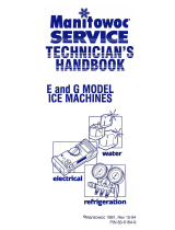 Manitowoc Ice E & G Model Technician's Handbook User manual